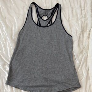 Grey Racerback Strappy Women's Tank Top